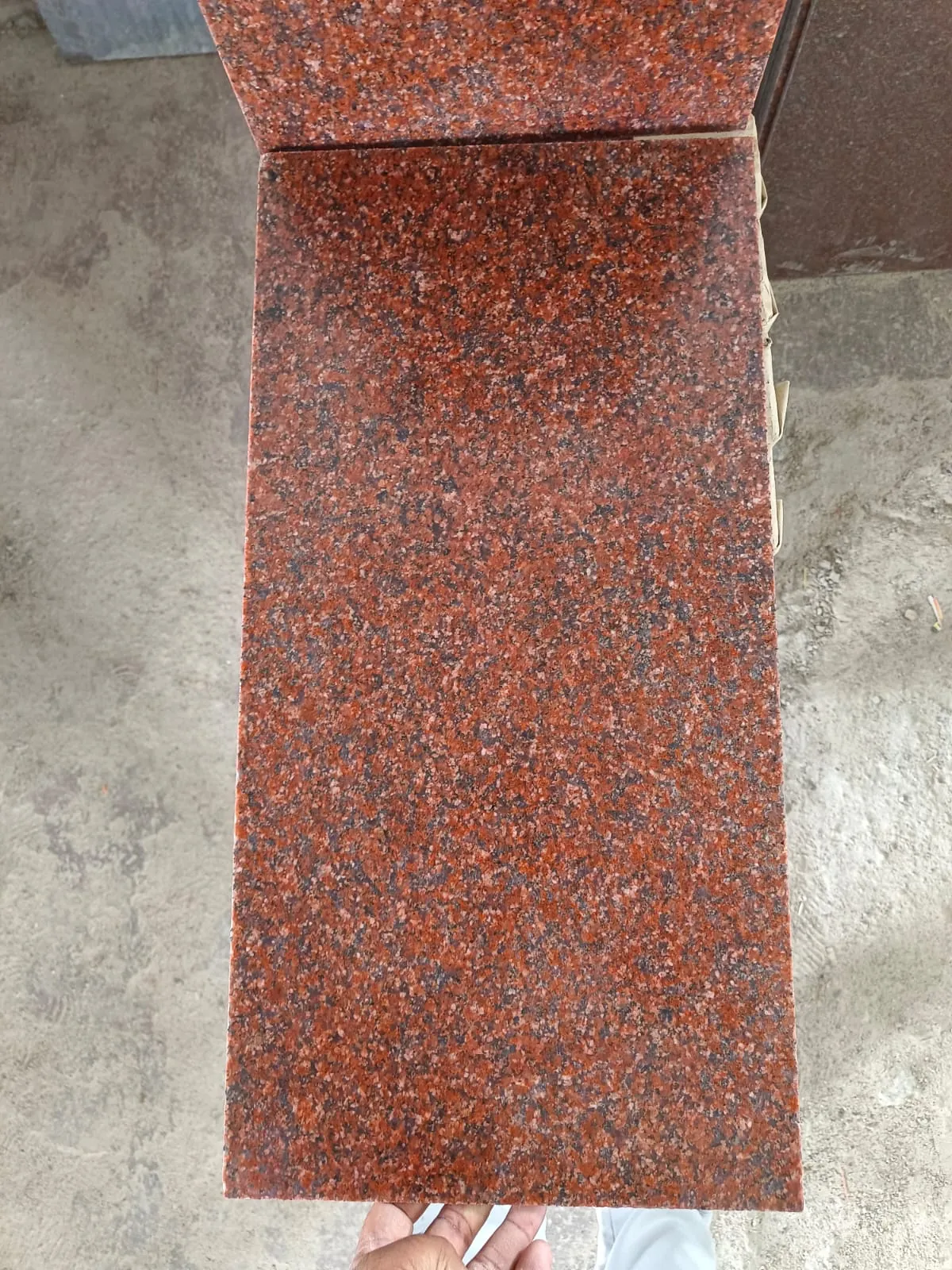 Fire Red polished Indian granite surface